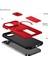 iPhone 12 Pro Max Için Manyetik Kılıf, Kayar Kamera Korumalı Çift Katmanlı Darbeye Dayanıklı Telefon Kılıfı, Ayarlanabilir Stand, Kırmızı (Yurt Dışından) 2