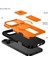 iPhone 16 Pro Max Için Manyetik Kılıf, Kayar Kamera Korumalı Çift Katmanlı Darbeye Dayanıklı Telefon Kılıfı, Ayarlanabilir Stand, Turuncu (Yurt Dışından) 2