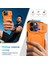 iPhone 16 Pro Max Için Manyetik Kılıf, Kayar Kamera Korumalı Çift Katmanlı Darbeye Dayanıklı Telefon Kılıfı, Ayarlanabilir Stand, Turuncu (Yurt Dışından) 4