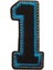 Aplike Ütü İle Yapışan 1 Rakamı Arma 2x4 cm 1