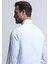 Açık Mavi Düz Slim Fit Dokuma Klasik Pamuk Karışımlı Gömlek 5