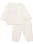 Kız Bebek Kadife Pijama Takımı Bisiklet Yaka Uzun Kol Ribanalı Paça 2