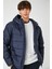 3WAM20039HW Lacivert 705 Erkek Polyester Outerwear Anorak Mont 1