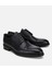 02AYH313820A100 ERKEK Deri Siyah Bağcıklı Klasik Ayakkabı 2