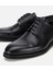 02AYH313820A100 ERKEK Deri Siyah Bağcıklı Klasik Ayakkabı 3