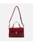 03CAH317140A780 KADIN Bordo Kilit Detaylı Omuz Çantası 2