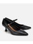 01AYH317720A100 KADIN Deri Mary Jane Siyah Ince Bantlı Stiletto 2
