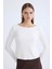 Kayık Yaka Uzun Kol Bluz 3