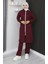 Fermuarlı Eşofman Takım 3044-16 Bordo 1