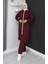 Fermuarlı Eşofman Takım 3044-16 Bordo 3