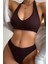 Kadın Kahverengi Seamless Tanga Sütyen Takım 5