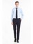Mavi Düz Slim Fit Dokuma Klasik Pamuk Karışımlı Gömlek 1