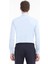 Mavi Düz Slim Fit Dokuma Klasik Pamuk Karışımlı Gömlek 5