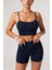 Kadın Lacivert Şortlu Kaşkorse Gecelik Takım – Modern, Konforlu ve Günlük Kombinlere Uygun 5