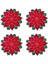 Tatil Noel Işlemeli Placemats Aplike Poinsettia Placemats Masa Dekorasyonu Için Noel Çiçek Placemat A (Yurt Dışından) 1