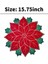 Tatil Noel Işlemeli Placemats Aplike Poinsettia Placemats Masa Dekorasyonu Için Noel Çiçek Placemat A (Yurt Dışından) 2