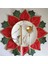 Tatil Noel Işlemeli Placemats Aplike Poinsettia Placemats Masa Dekorasyonu Için Noel Çiçek Placemat A (Yurt Dışından) 4