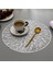 4pcs Yuvarlak Placemats Restaurant Hollow Pvc Dekorasyon Yemeği Mat Anti-Hot Yemek Tablo Hattı Mat Biftek Plaka Pad Gümüş (Yurt Dışından) 5