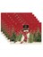 Noel Placemats 12X18 Inç Mevsimlik Noel Tatil Masası Paspasları Yıkanabilir Masa Paspasları 6 (Yurt Dışından) 1