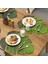 4pcs Tropikal Yaprak Placemats Yapay Eva Monstera Düğün Masa Dekorasyonları Için Palmiye Yaprağı Yaprakları Parti Malzemeleri (Yurt Dışından) 2