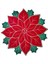 8x Tatil Noel Işlemeli Placemats Aplike Poinsettia Placemats Noel Çiçek Placemat A (Yurt Dışından) 2
