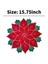 8x Tatil Noel Işlemeli Placemats Aplike Poinsettia Placemats Noel Çiçek Placemat A (Yurt Dışından) 3