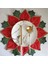 8x Tatil Noel Işlemeli Placemats Aplike Poinsettia Placemats Noel Çiçek Placemat A (Yurt Dışından) 4