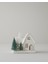 Winter Houses Dekoratif Obje 12 cm Beyaz 1