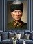 Mustafa Kemal Atatürk Portresi Dekoratif Kanvas - Mdf Ahşap Tablo 5