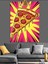 Pizza Dilimi Pop Sanatı Dekoratif Kanvas - Mdf Ahşap Tablo 2