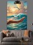 Deniz Manzarası El Figürü Dekoratif Kanvas - Mdf Ahşap Tablo 3
