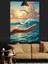 Deniz Manzarası El Figürü Dekoratif Kanvas - Mdf Ahşap Tablo 5