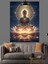 Parlak Lotus Meditasyon Yapan Budha Figürü Dekoratif Kanvas - Mdf Ahşap Tablo 3