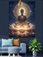 Parlak Lotus Meditasyon Yapan Budha Figürü Dekoratif Kanvas - Mdf Ahşap Tablo 4