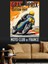 Grand Prix Motorsiklet Posteri Dekoratif Kanvas - Mdf Ahşap Tablo 3