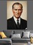 Mustafa Kemal Atatürk Portresi Dekoratif Kanvas - Mdf Ahşap Tablo 2