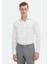 Beyaz Düz Slim Fit Dokuma Klasik %100 Pamuk Gömlek 1