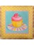 Decotown Duvar Panosu 40*40 Cup Cake Muffin Motifli Duvar Süsü 3