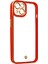 iPhone 14 Plus Kılıf Liva Lens Silikon - Kırmızı (K95) 4