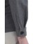 Gri Düz Regular Fit Dokuma %100 Kaşmir Overshırt 4