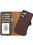 Samsung Galaxy S23 Uyumlu Deri Cüzdanlı Kılıf G2 Kahve 5