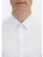 Beyaz Düz Super Slm Fit Dokuma Klasik %100 Pamuk Gömlek 4