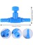 10 Adet Plastik Akvaryum Balık Tankı 2 Yollu Hava Pompası Kontrol Vanaları Mavi (Yurt Dışından) 5