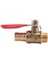 5 Adet 10MM x 1/4 Inç Pt Erkek Iplik Tam Port Kolu Hortum Hortum Barb Pirinç Top Valfı (Yurt Dışından) 1