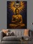 Işık Saçan Göz ve Budha Figürü Dekoratif Kanvas - Mdf Ahşap Tablo 4