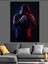 Kırmızı Işıklı Boksör Dekoratif Kanvas - Mdf Ahşap Tablo 3