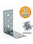 Mobilya Eşya Dolap Duvara Sabitleme Köşebent Bağlantı Aparatı (50 Adet) L Demiri Gönye 40X80X80 mm 1