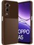 CPT16 Oppo A5 4g Auto Focus Karbon Kapak - Kahverengi 1