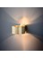 2x LED Duvar Işığı Duvar Sconce Dekoratif Duvar Aydınlatma Iç Mekan Minimalist Altın Duvar Işık Fikstür Sıcak Işık (Yurt Dışından) 3