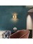 2x LED Duvar Işığı Duvar Sconce Dekoratif Duvar Aydınlatma Iç Mekan Minimalist Altın Duvar Işık Fikstür Sıcak Işık (Yurt Dışından) 4